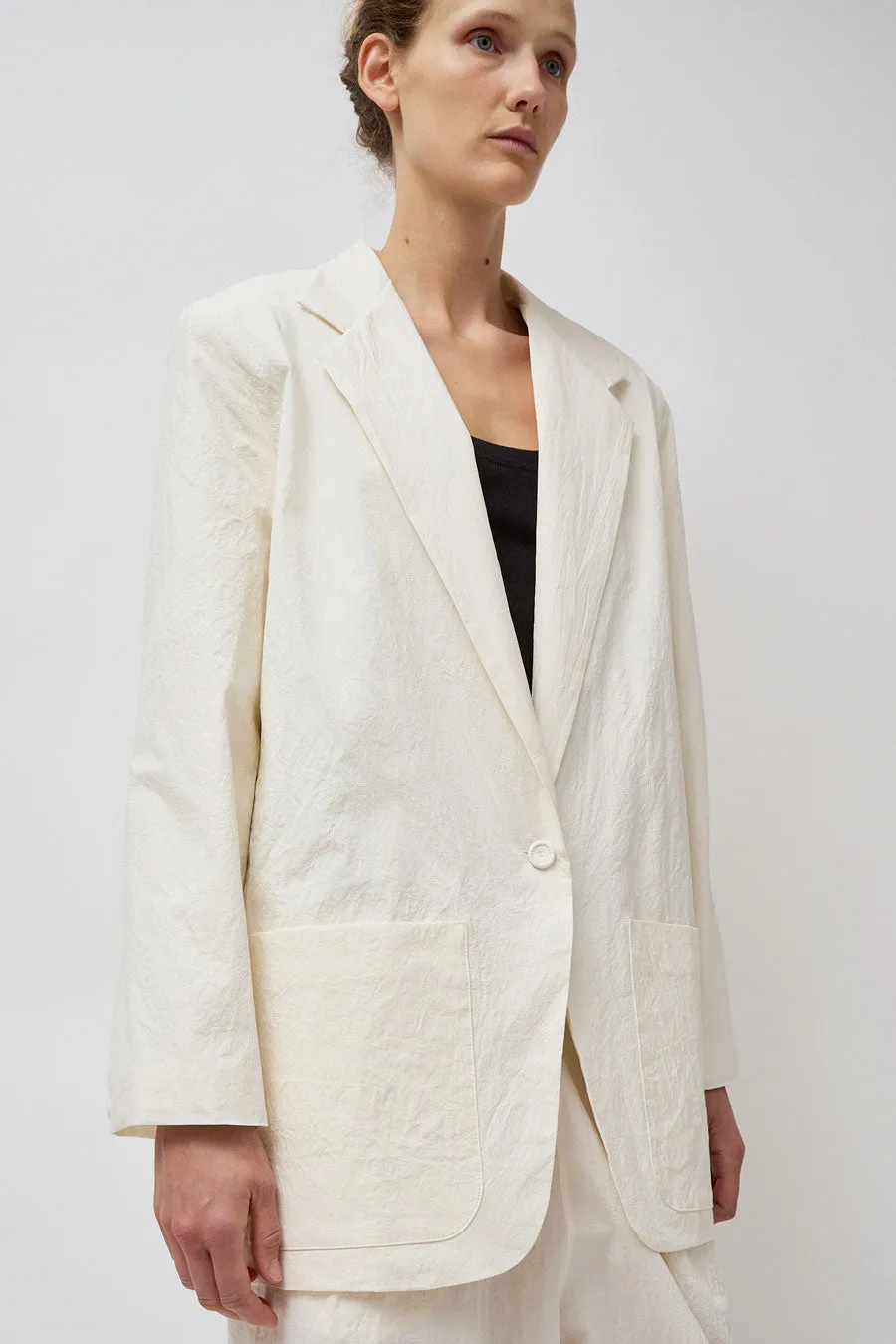 Modern Weaving Oversized Boxy Blazer in Off White sold by No. 6 product image thumbnail 3