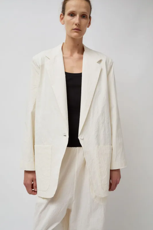 Modern Weaving Oversized Boxy Blazer in Off White sold by No. 6