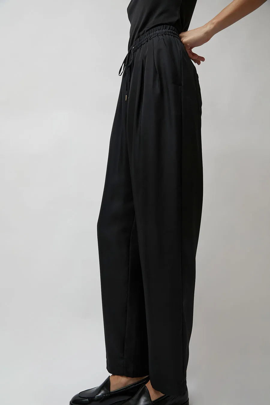 Silk Laundry Twill Slouch Pants in Black sold by No. 6 product image thumbnail 3