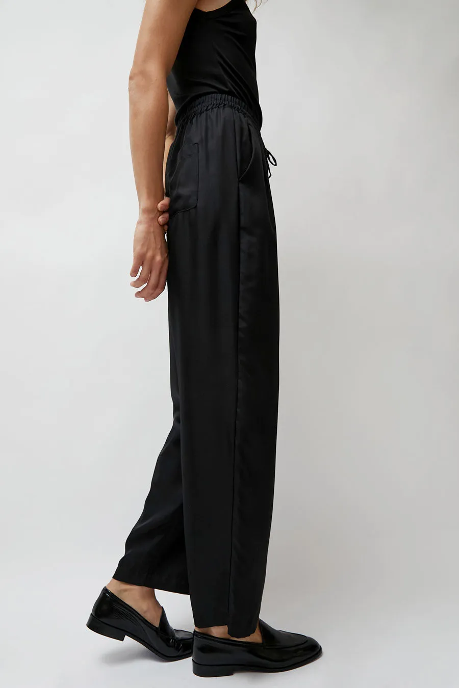 Silk Laundry Twill Slouch Pants in Black sold by No. 6 product image thumbnail 4