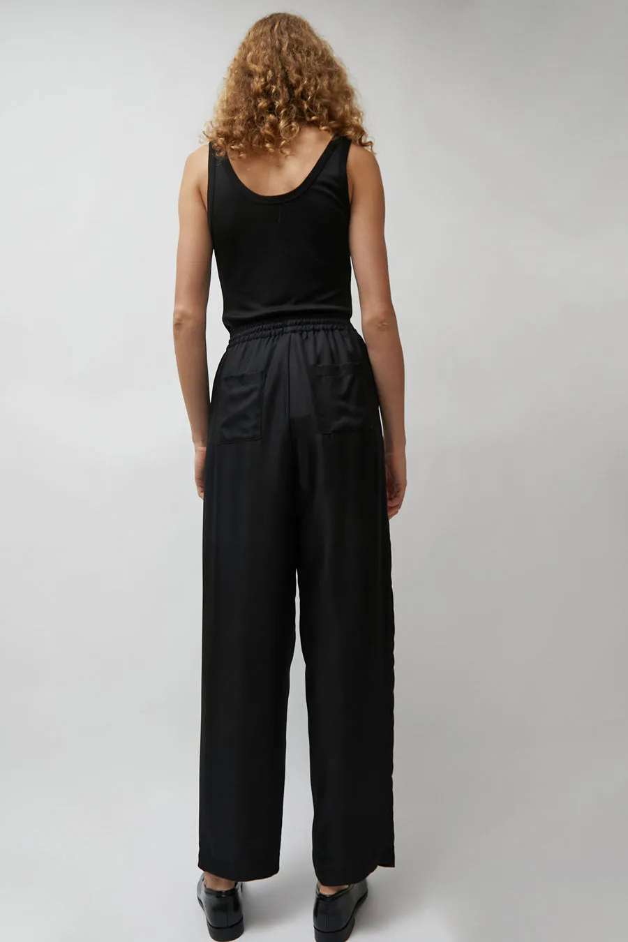 Silk Laundry Twill Slouch Pants in Black sold by No. 6 product image thumbnail 5