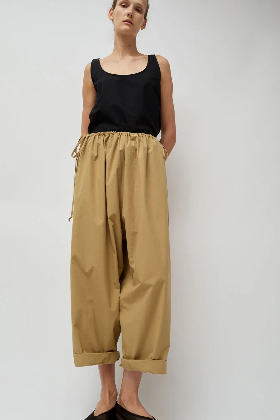 Modern Weaving Balloon Pant in Khaki sold by No. 6