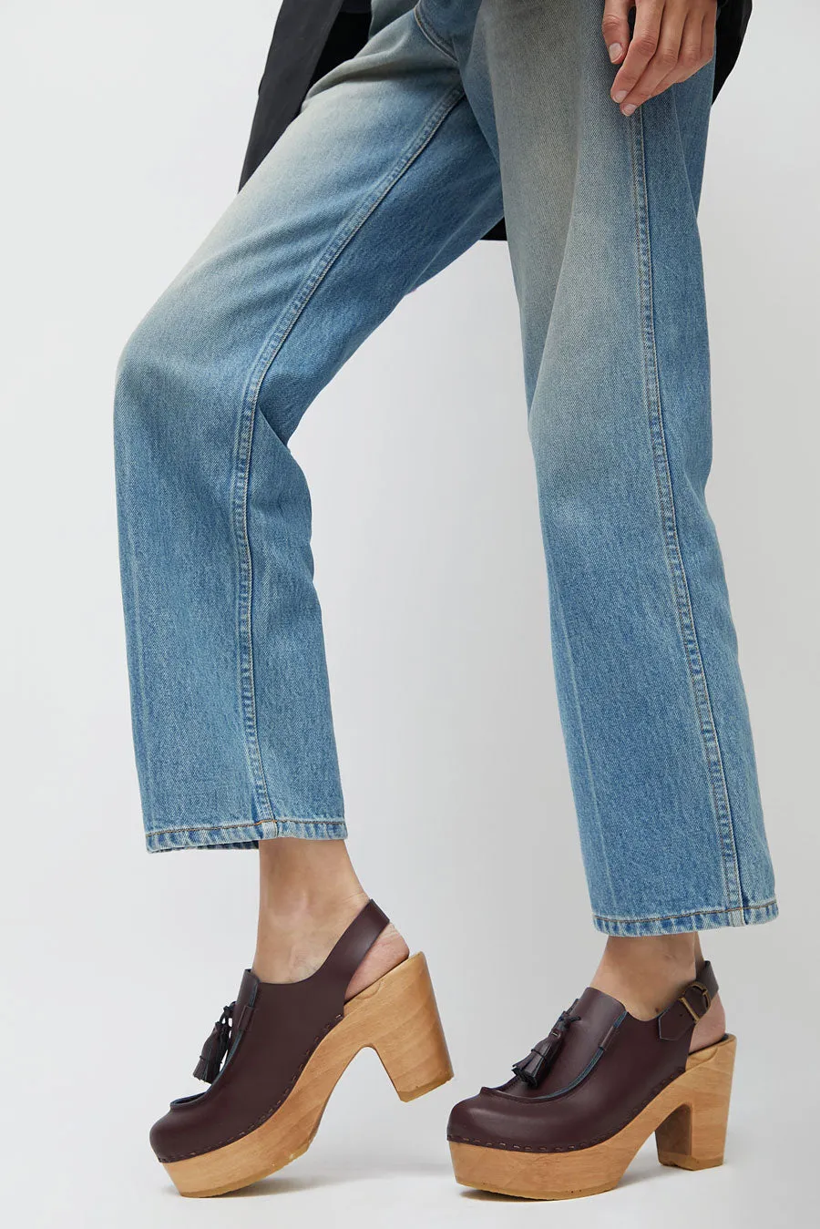 No.6 Coco Clog on Platform in Cordovan sold by No. 6