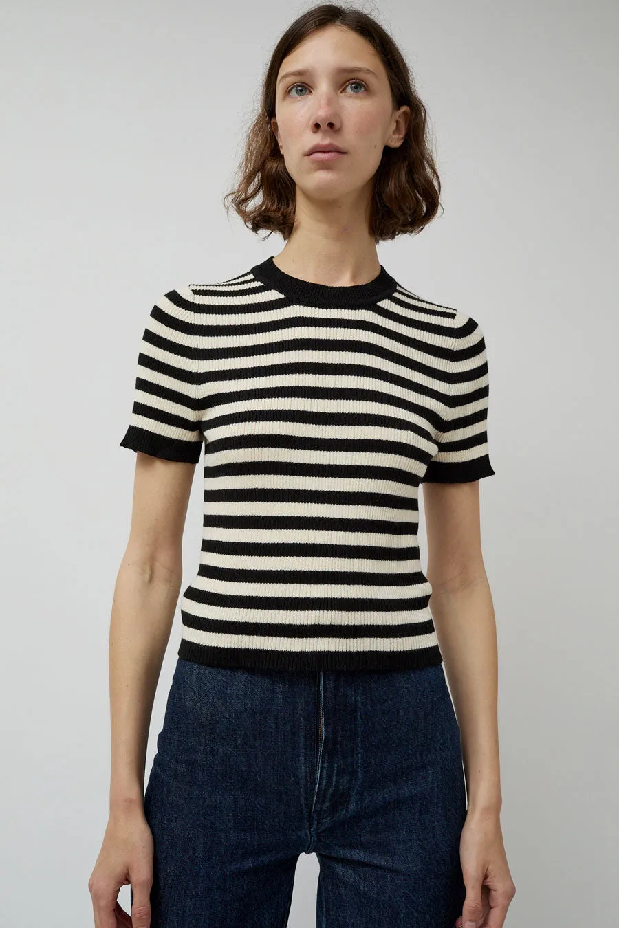 Maria Stanley Jones Ribbed Tee in Stripe sold by No. 6 product image thumbnail 4
