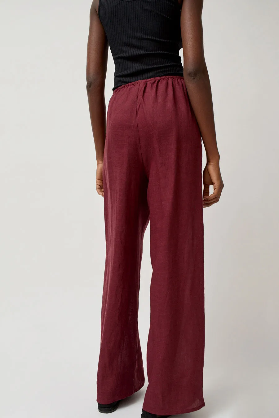 Baserange Stoa Pants in Stome Burgundy sold by No. 6 product image thumbnail 2