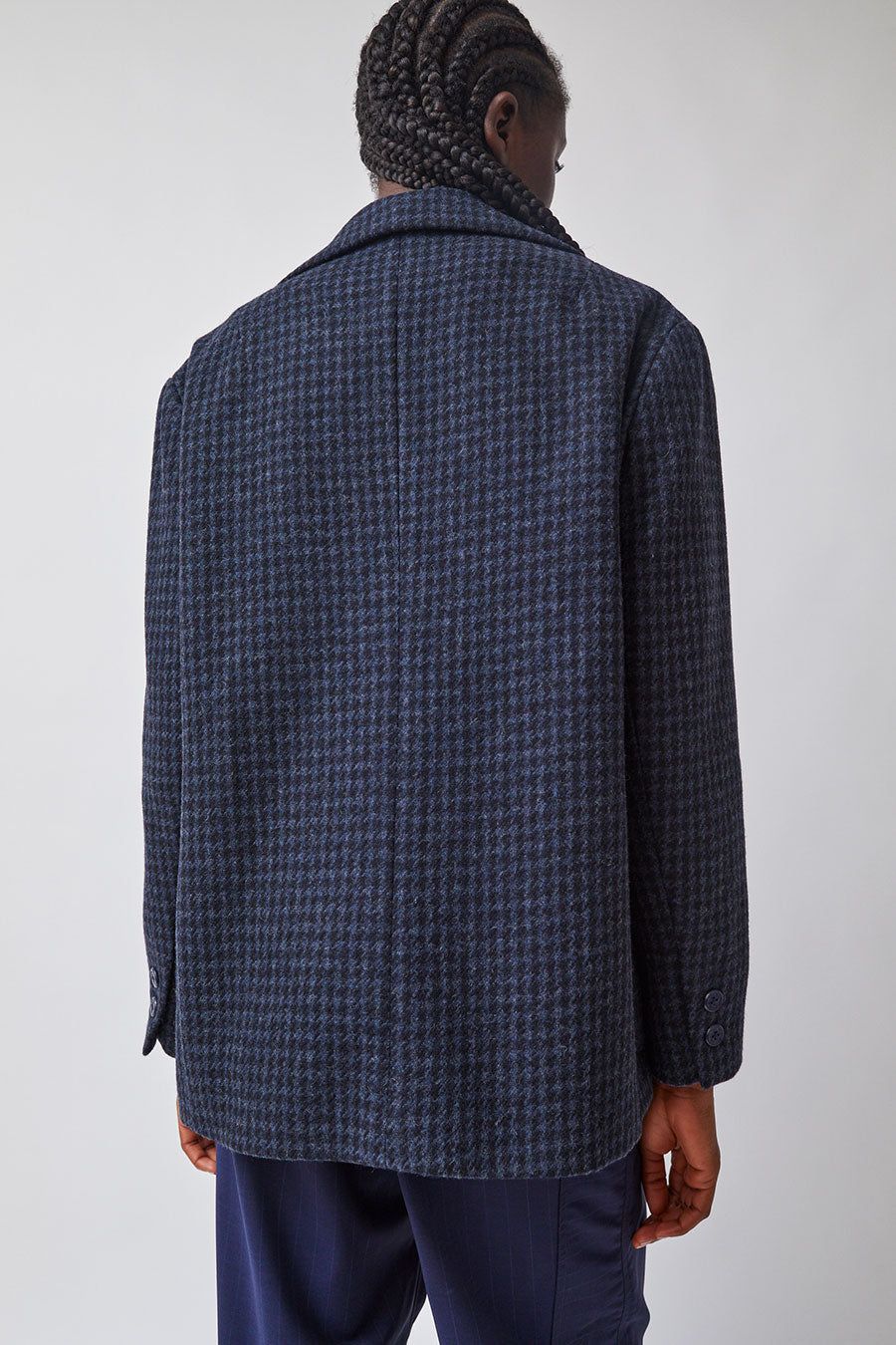 Heather Harlan Peacoat in Navy and Slate Houndstooth sold by No. 6 product image thumbnail 4