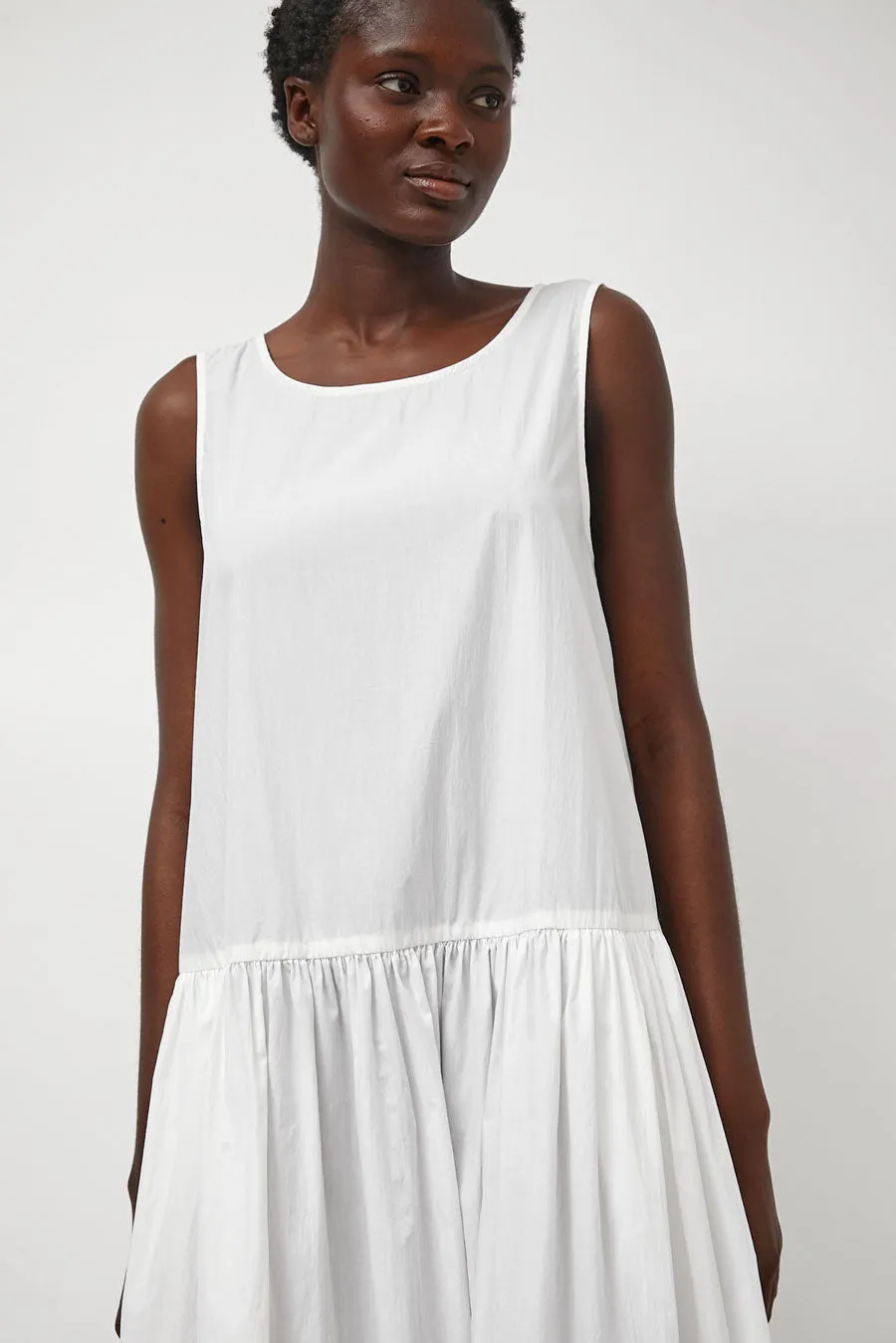 Amomento Cotton Shirring Dress in White sold by No. 6 product image thumbnail 2