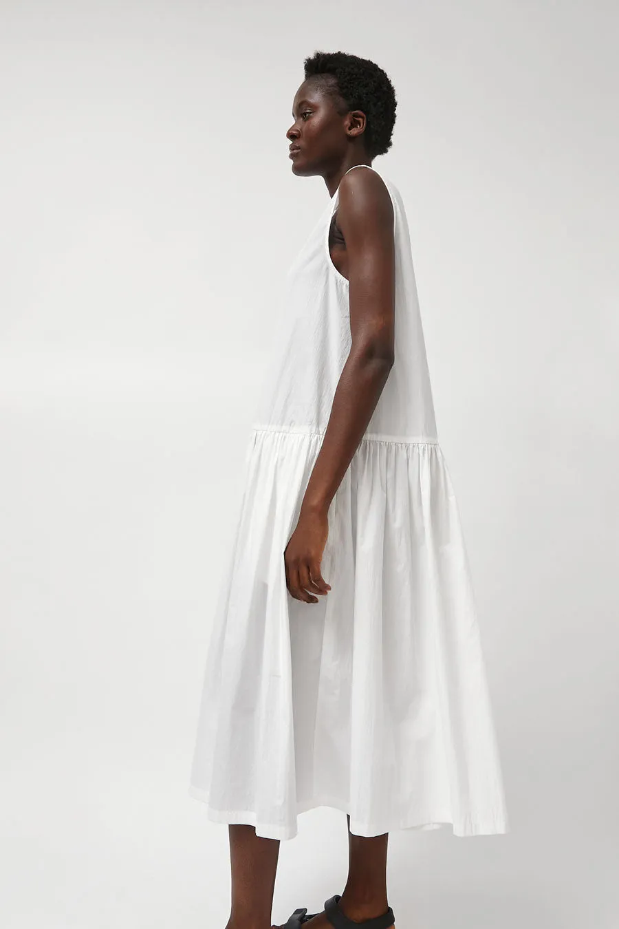 Amomento Cotton Shirring Dress in White sold by No. 6 product image thumbnail 4