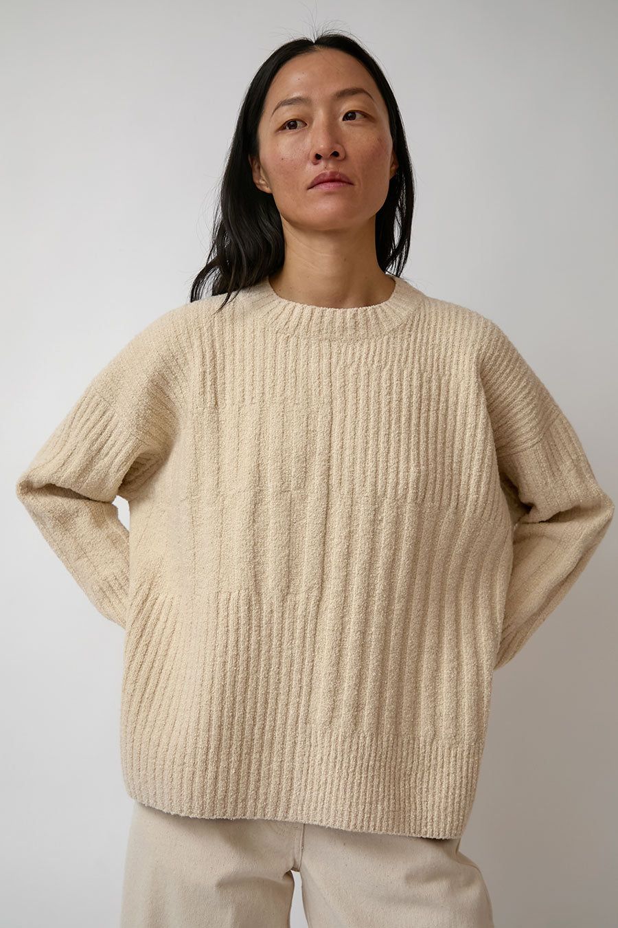 Lauren Manoogian Collage Pullover in Raw White sold by No. 6