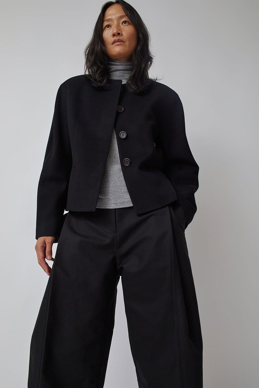 Amomento Round Shoulder Jacket in Black sold by No. 6 product image thumbnail 5