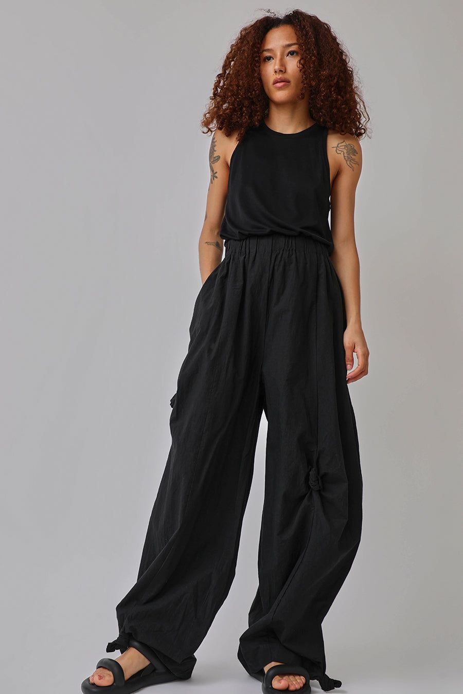Lauren Manoogian Knot Pants in Black sold by No. 6