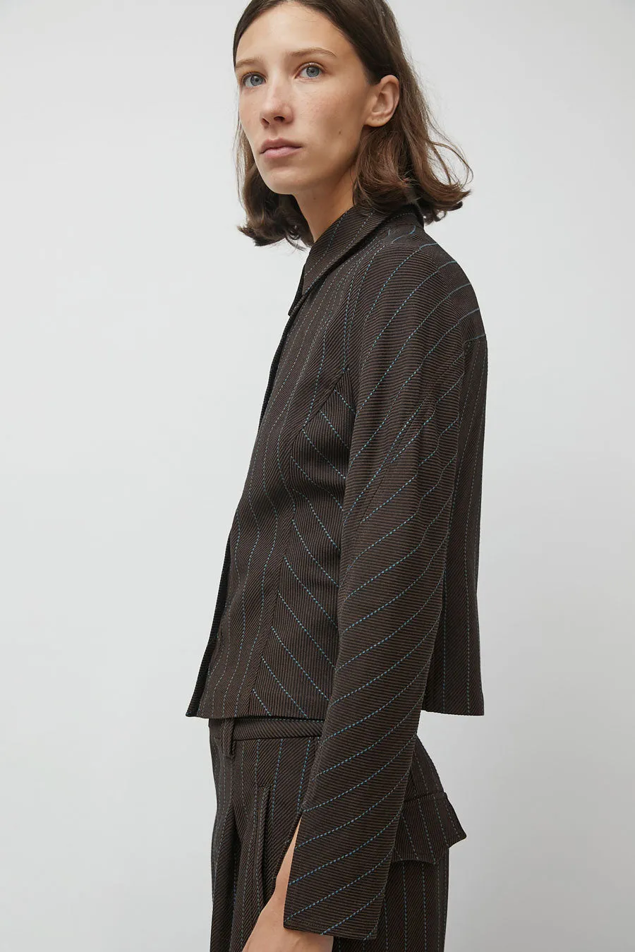No.6 Linn Shirt in Brown Stripe sold by No. 6 product image thumbnail 4