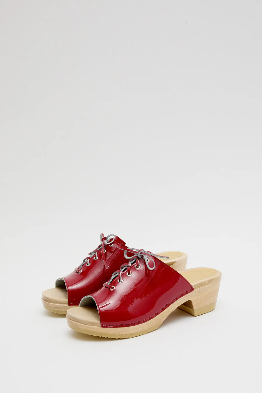 No.6 Simone Clog on Mid Heel in Red Patent sold by No. 6 product image thumbnail 2