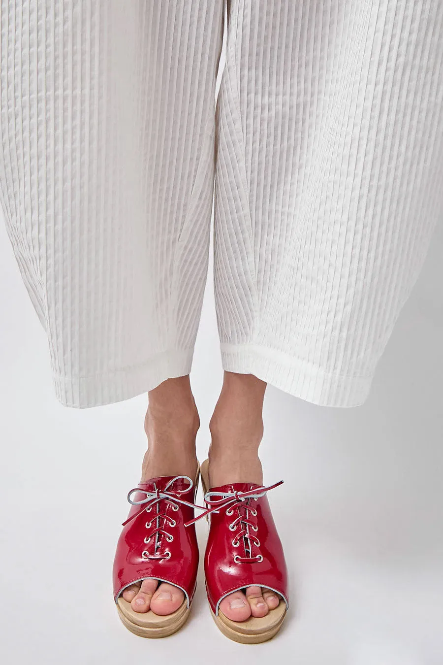 No.6 Simone Clog on Mid Heel in Red Patent sold by No. 6 product image thumbnail 3