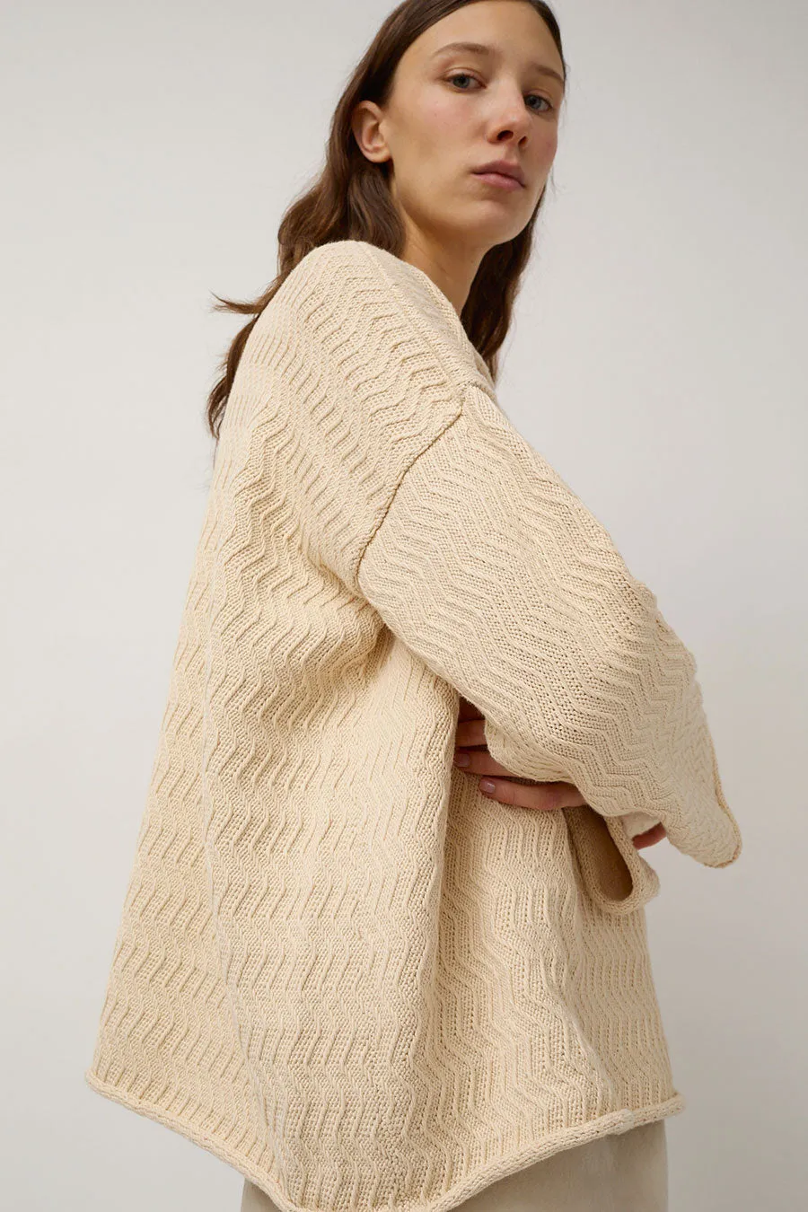 Lauren Manoogian Zig Zag Pullover in Natural sold by No. 6 product image thumbnail 3