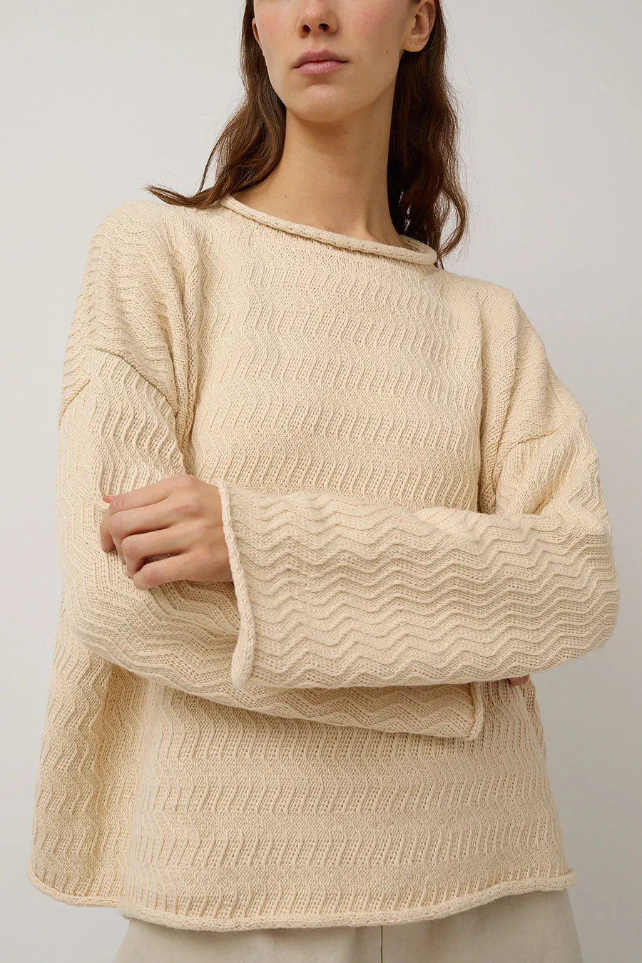 Lauren Manoogian Zig Zag Pullover in Natural sold by No. 6 product image thumbnail 2