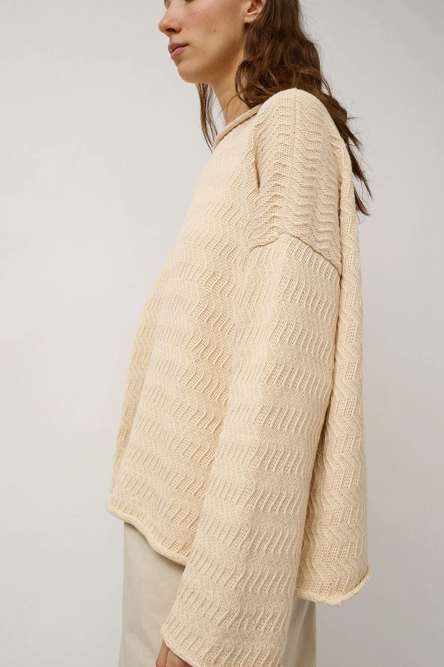 Lauren Manoogian Zig Zag Pullover in Natural sold by No. 6 product image thumbnail 4