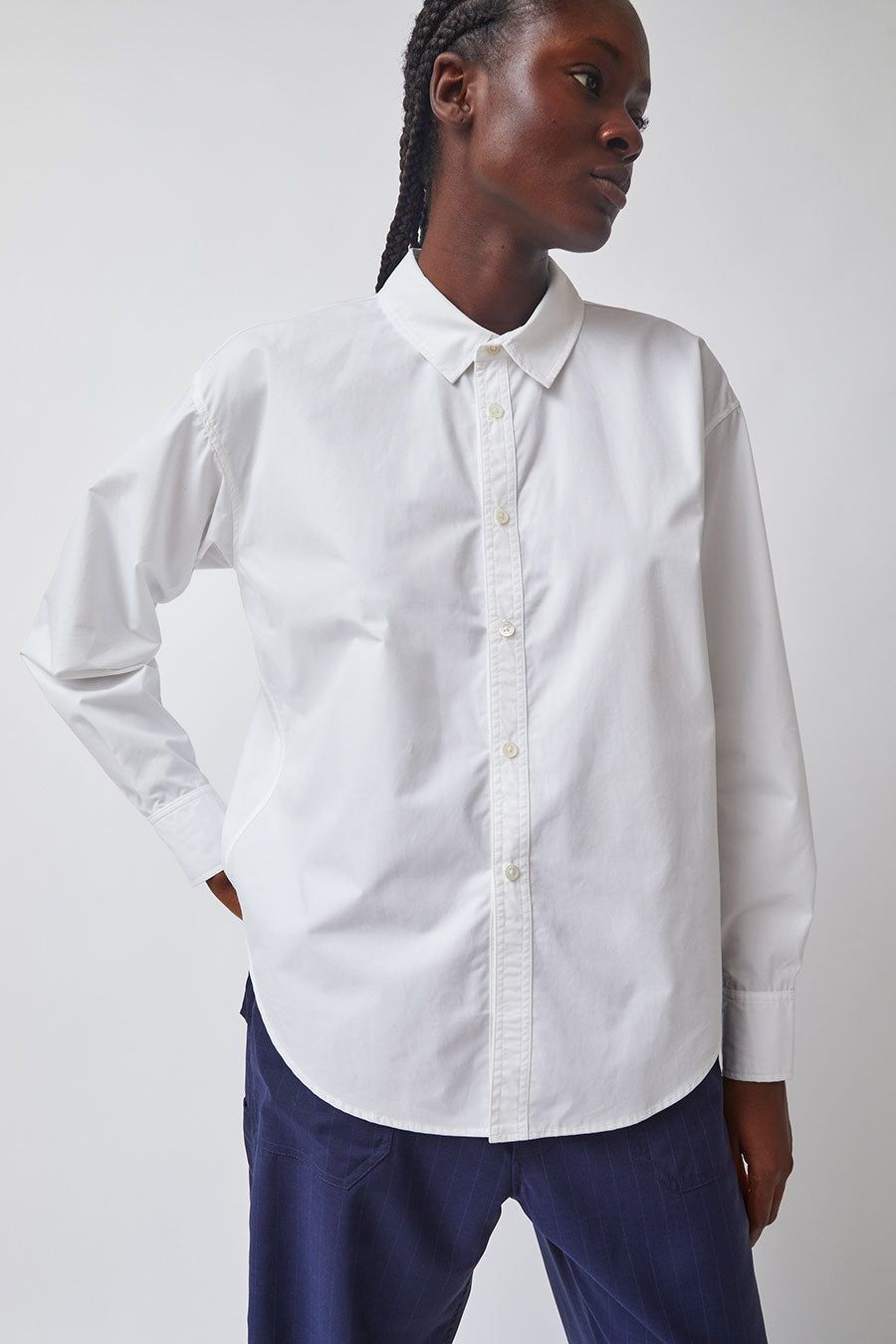 Heather Harlan Easy Shirt in White sold by No. 6