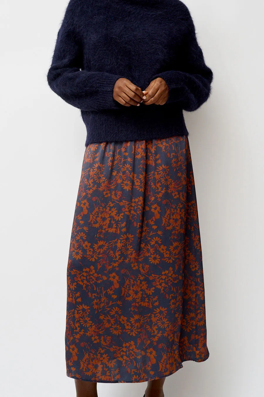 No.6 Inez Skirt in Rust and Navy Garden sold by No. 6 product image thumbnail 4