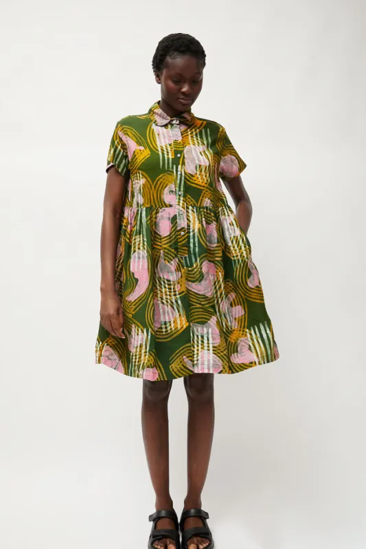 Osei Duro Helia Dress in Waters made by No. 6