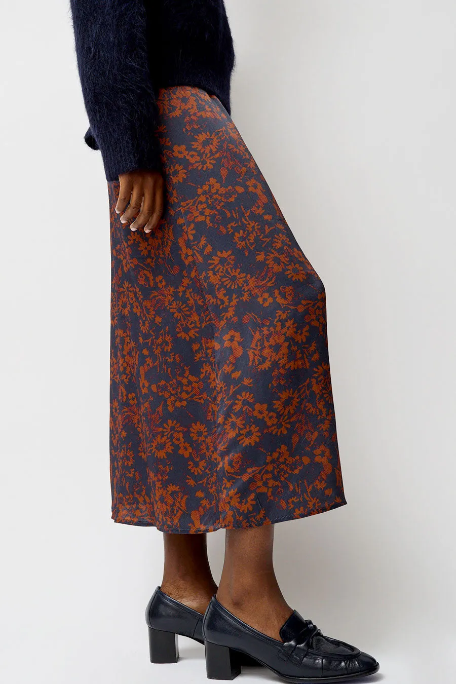 No.6 Inez Skirt in Rust and Navy Garden sold by No. 6 product image thumbnail 3