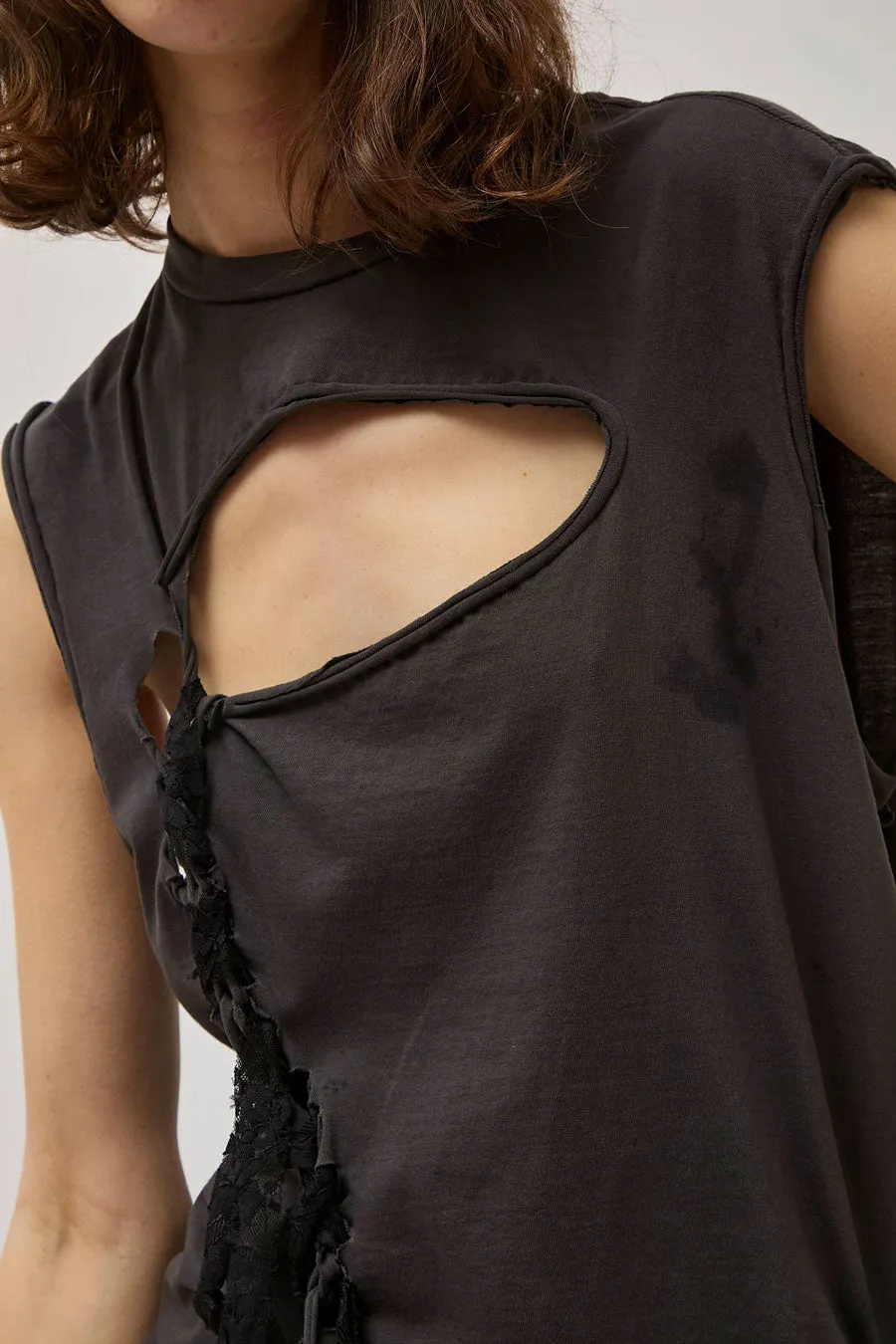 Collina Strada Nash Lace Tank in Burst Black sold by No. 6 product image thumbnail 2