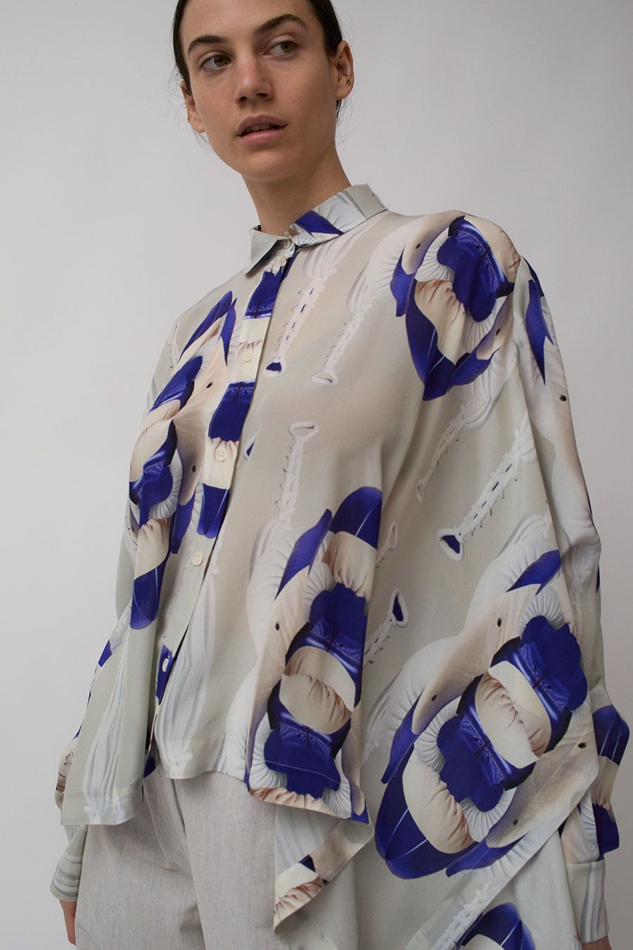 Henrik Vibskov Square Shirt in Match Beige Gloves sold by No. 6 product image thumbnail 2