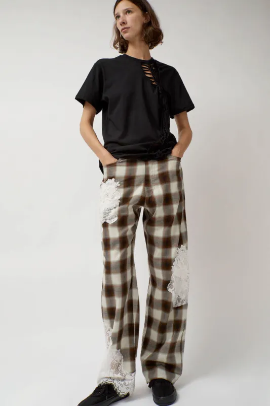 Collina Strada Mikaela Jean in Light Brown Plaid sold by No. 6