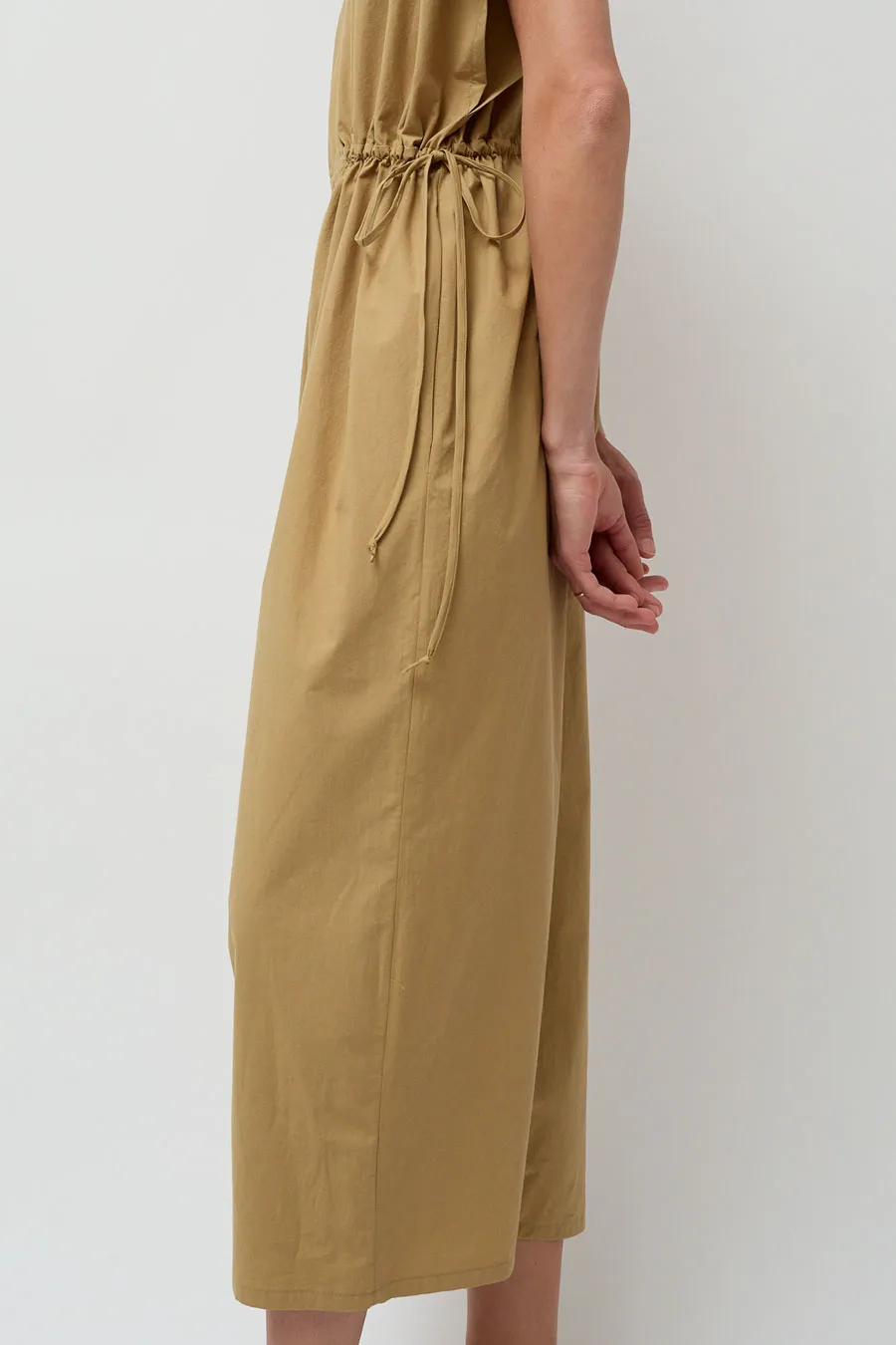 Modern Weaving Tie Side Balloon Jumpsuit in Khaki sold by No. 6 product image thumbnail 5