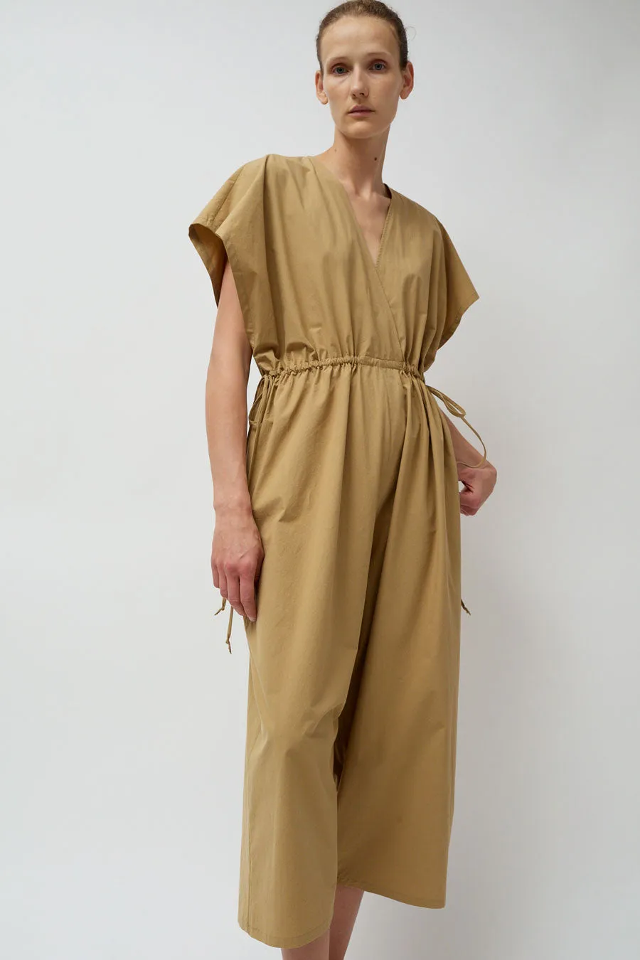 Modern Weaving Tie Side Balloon Jumpsuit in Khaki sold by No. 6 product image thumbnail 3