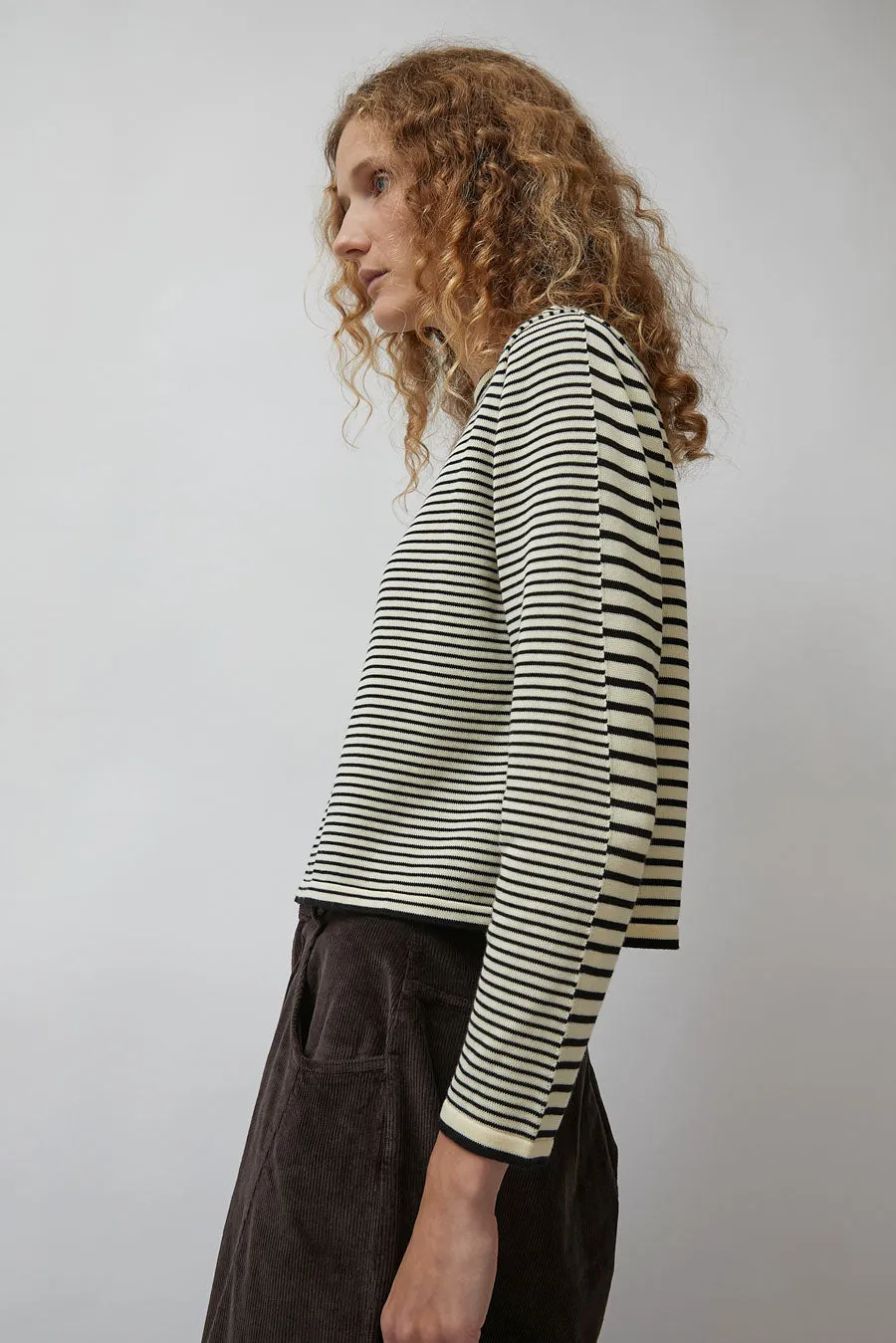CORDERA Cotton Striped Long Sleeve Shirt in Stripe sold by No. 6 product image thumbnail 3