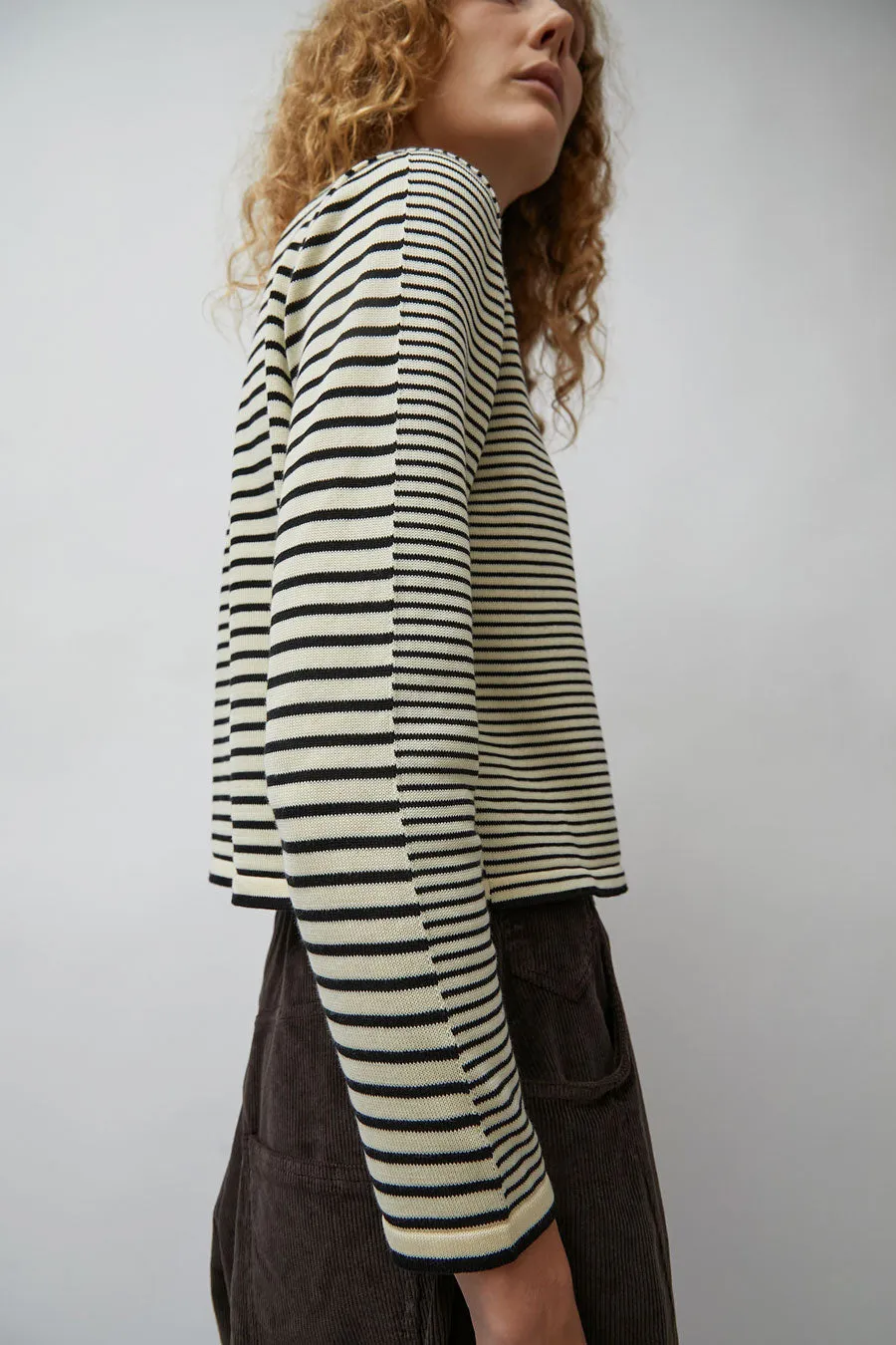 CORDERA Cotton Striped Long Sleeve Shirt in Stripe sold by No. 6 product image thumbnail 5