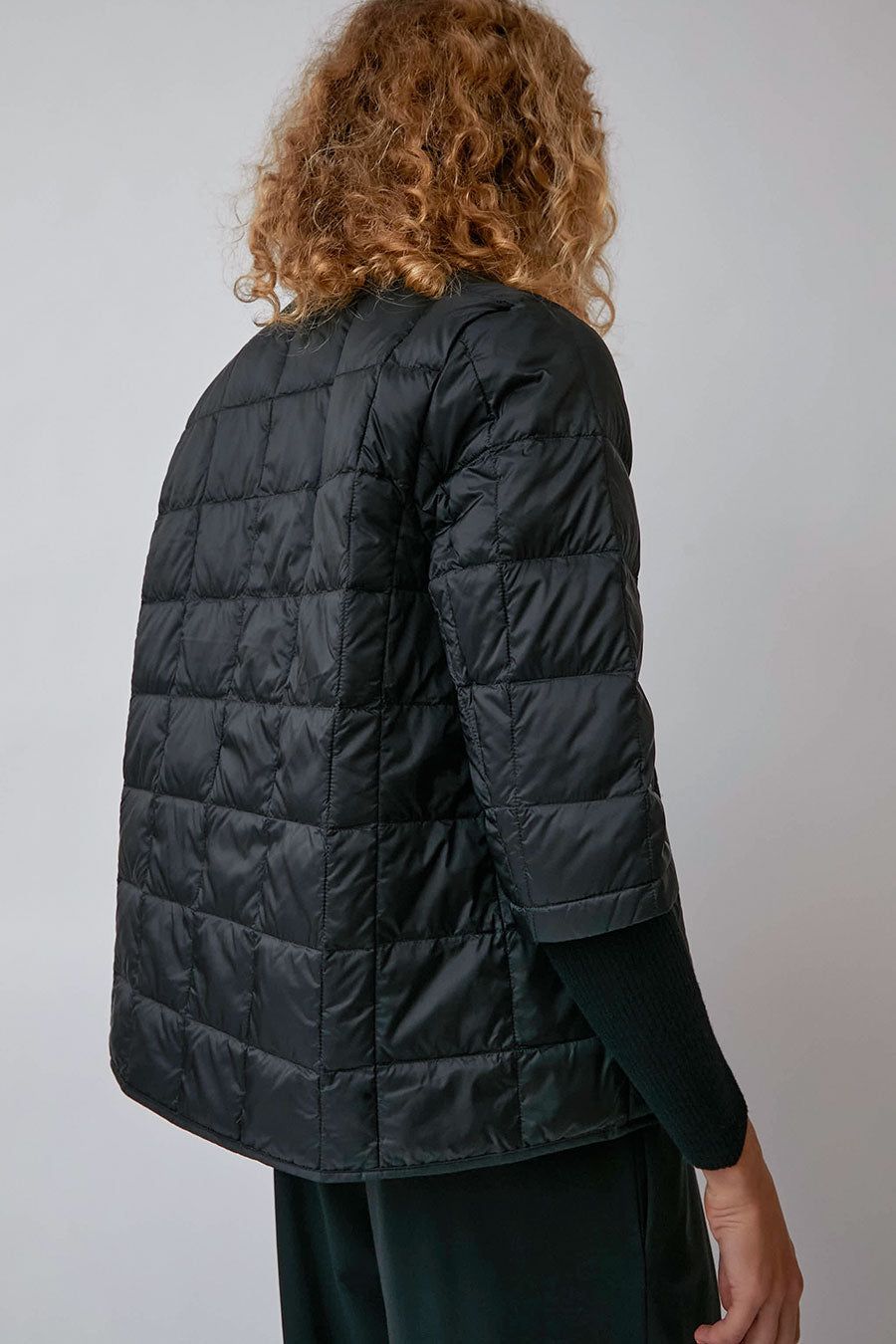 TAION City Crew Neck 3/4 Sleeve Jacket in Black sold by No. 6 product image thumbnail 6