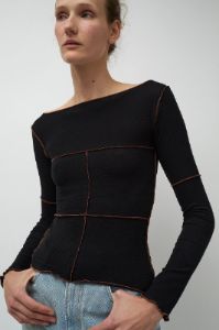 Baserange Cinder Long Sleeve Tee in Black sold by No. 6