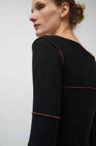Baserange Cinder Long Sleeve Tee in Black sold by No. 6