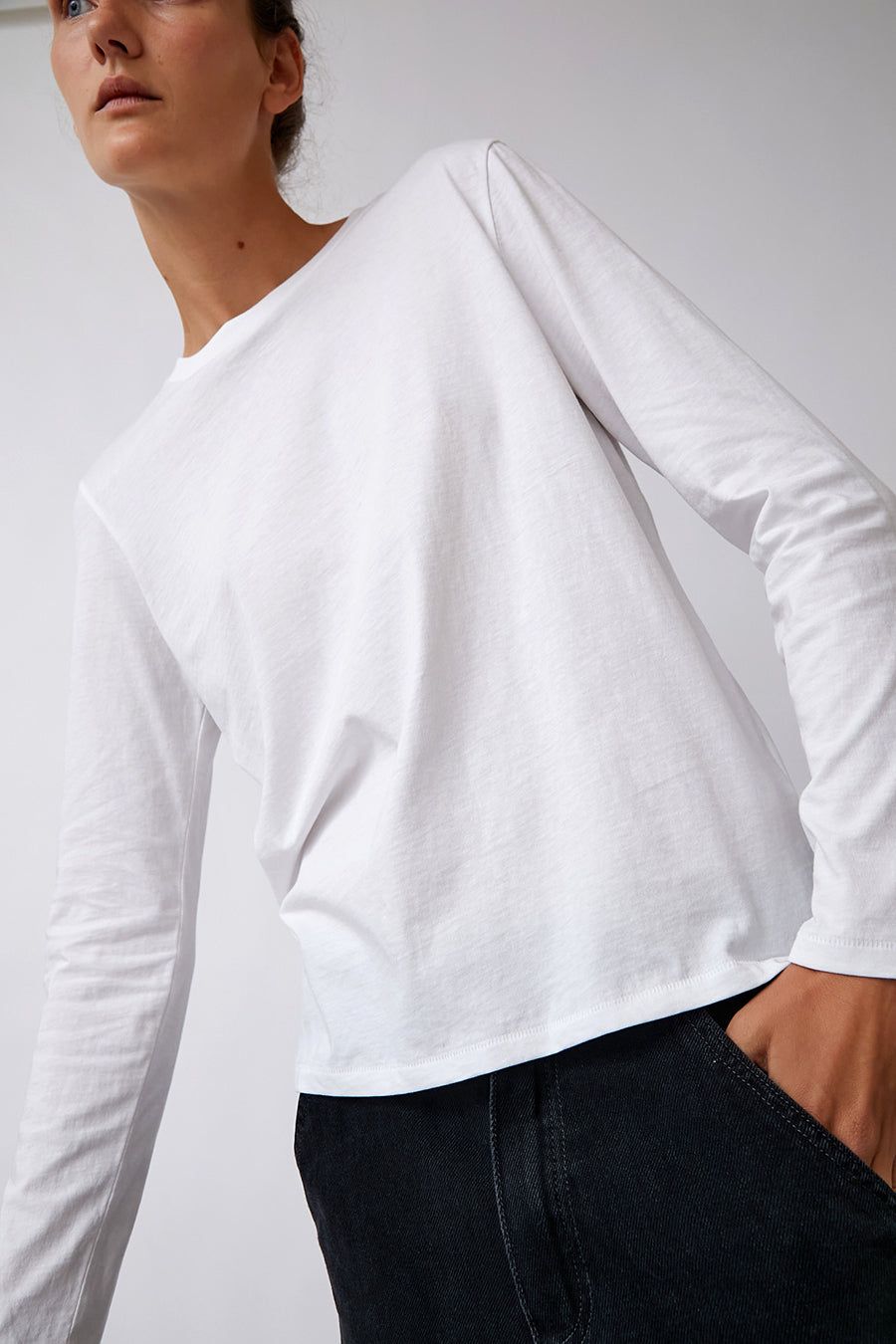 6397 Long Sleeve Mini Boy T in Optic White sold by No. 6 product image thumbnail 5