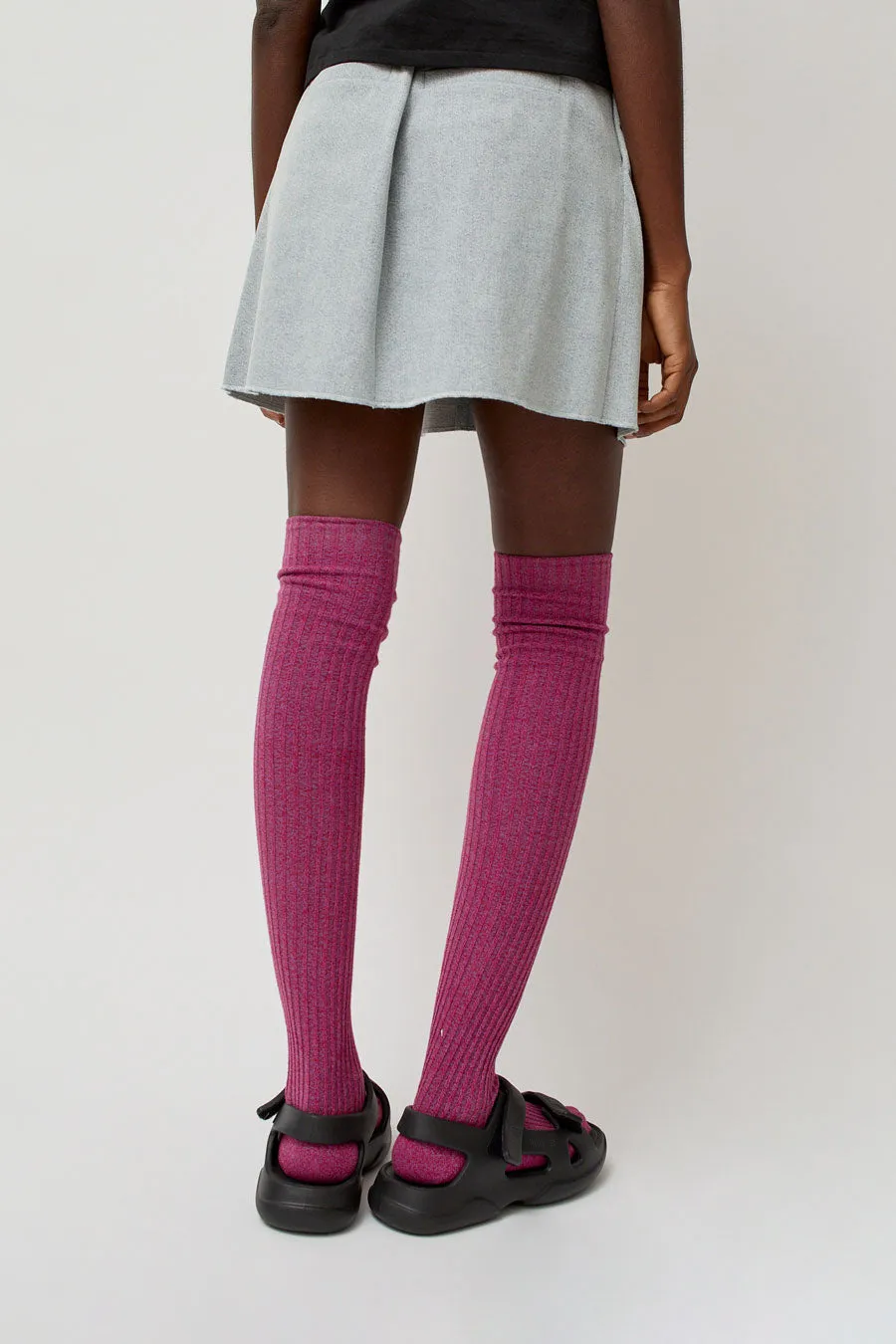 Baserange Overknee Socks in Yu Purple and Team Red sold by No. 6 product image thumbnail 2