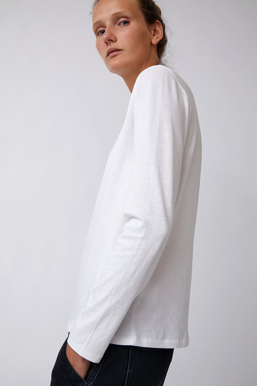 6397 Long Sleeve Mini Boy T in Optic White sold by No. 6 product image thumbnail 3