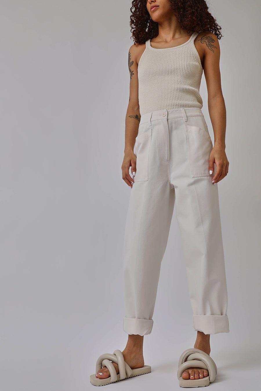 Nothing Written Bas Loose Trousers in Cream sold by No. 6 product image thumbnail 2