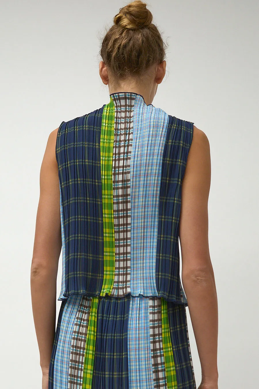 No.6 Erin Top in Blue Plaid Combo sold by No. 6 product image thumbnail 5