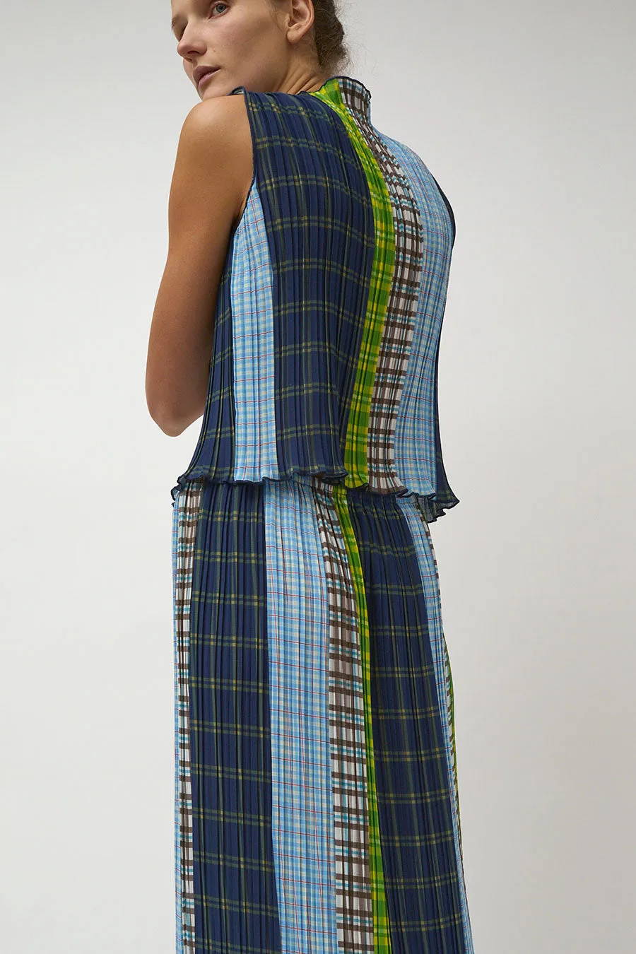 No.6 Erin Top in Blue Plaid Combo sold by No. 6 product image thumbnail 4