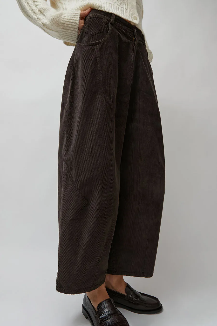 CORDERA Corduroy Baggy Pants in Brown sold by No. 6 product image thumbnail 3