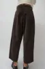 CORDERA Corduroy Baggy Pants in Brown sold by No. 6