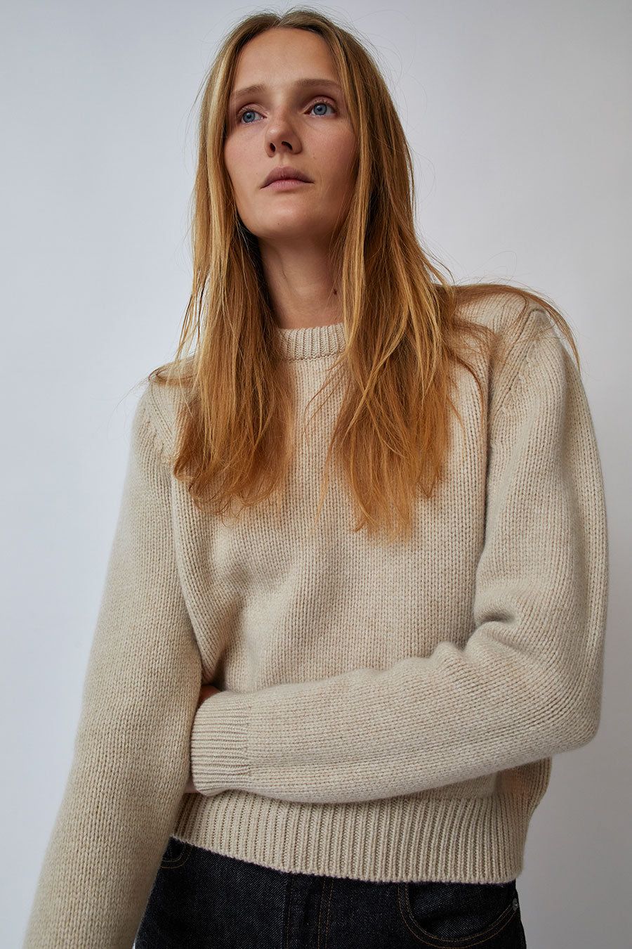 & Daughter Shrunken Crew in Oatmeal sold by No. 6 product image thumbnail 4