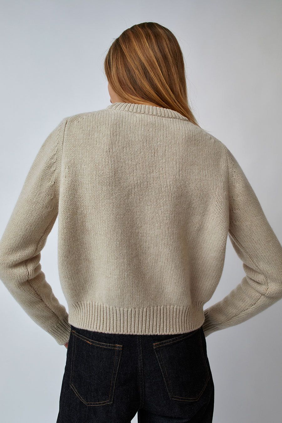 & Daughter Shrunken Crew in Oatmeal sold by No. 6 product image thumbnail 6