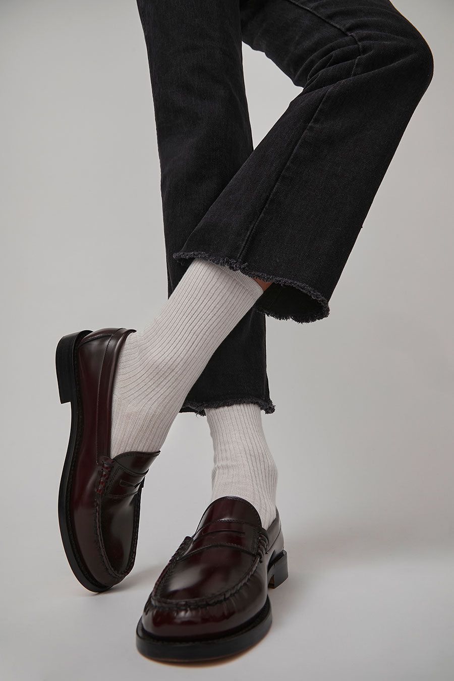 Maria La Rosa Organic Cotton Socks in Cream sold by No. 6