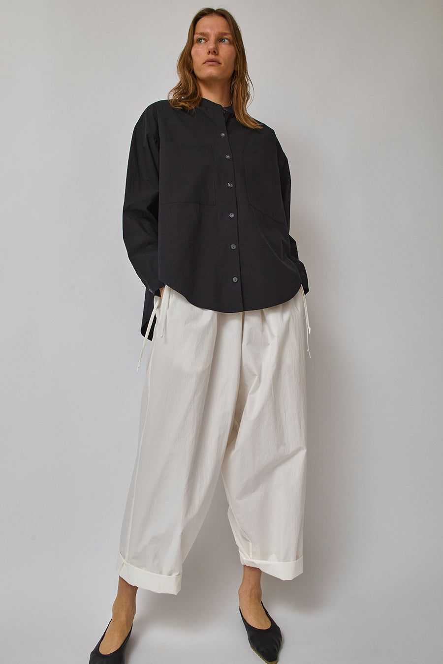 Modern Weaving Oversized Button Down in Black sold by No. 6 product image thumbnail 3