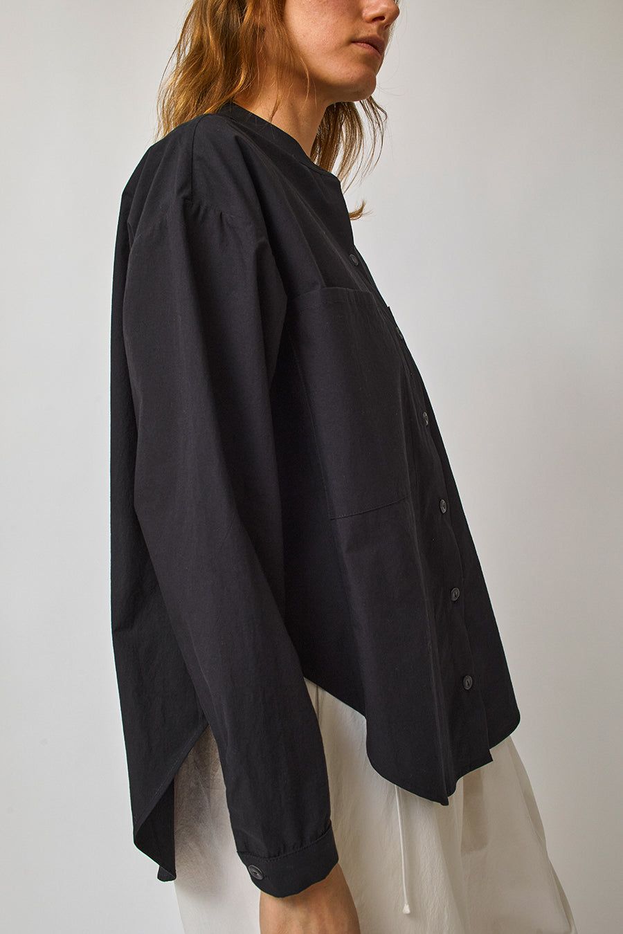 Modern Weaving Oversized Button Down in Black sold by No. 6 product image thumbnail 2
