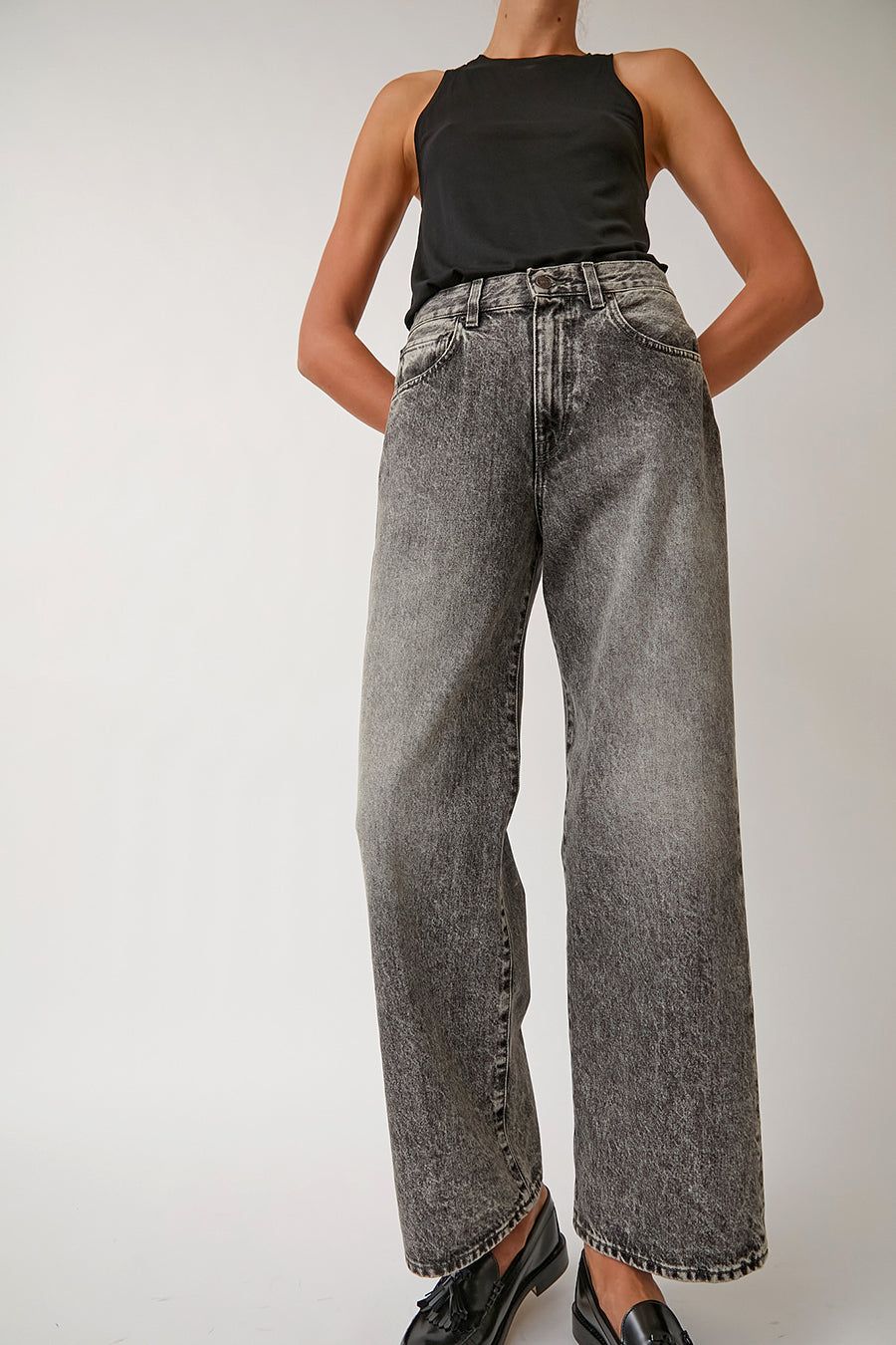 6397 Wide Jean in Worn Grey sold by No. 6 product image thumbnail 3