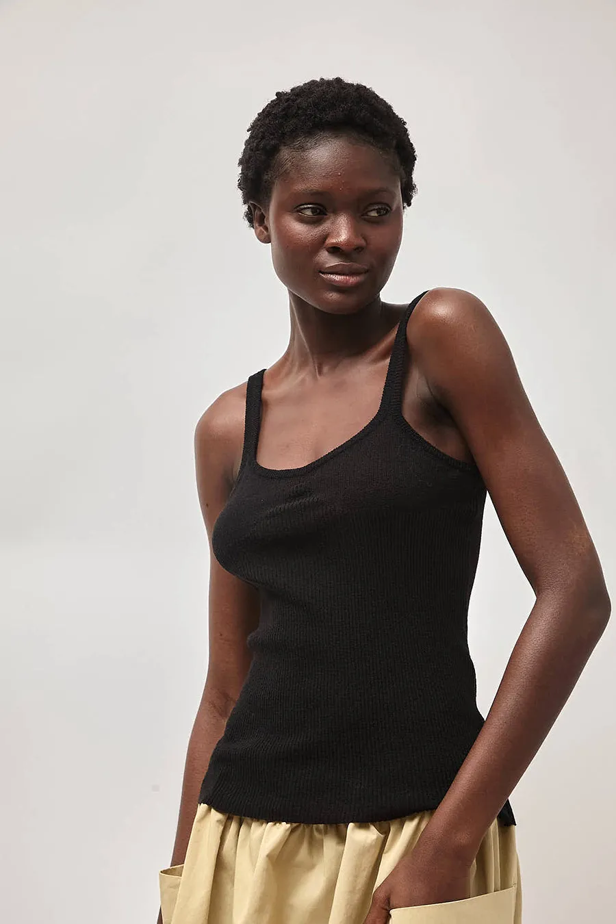 Nothing Written Rei Knit Sleeveless Top in Black sold by No. 6 product image thumbnail 4